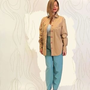 Camicia color sabbia