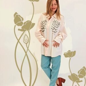 Camicia ricamata over